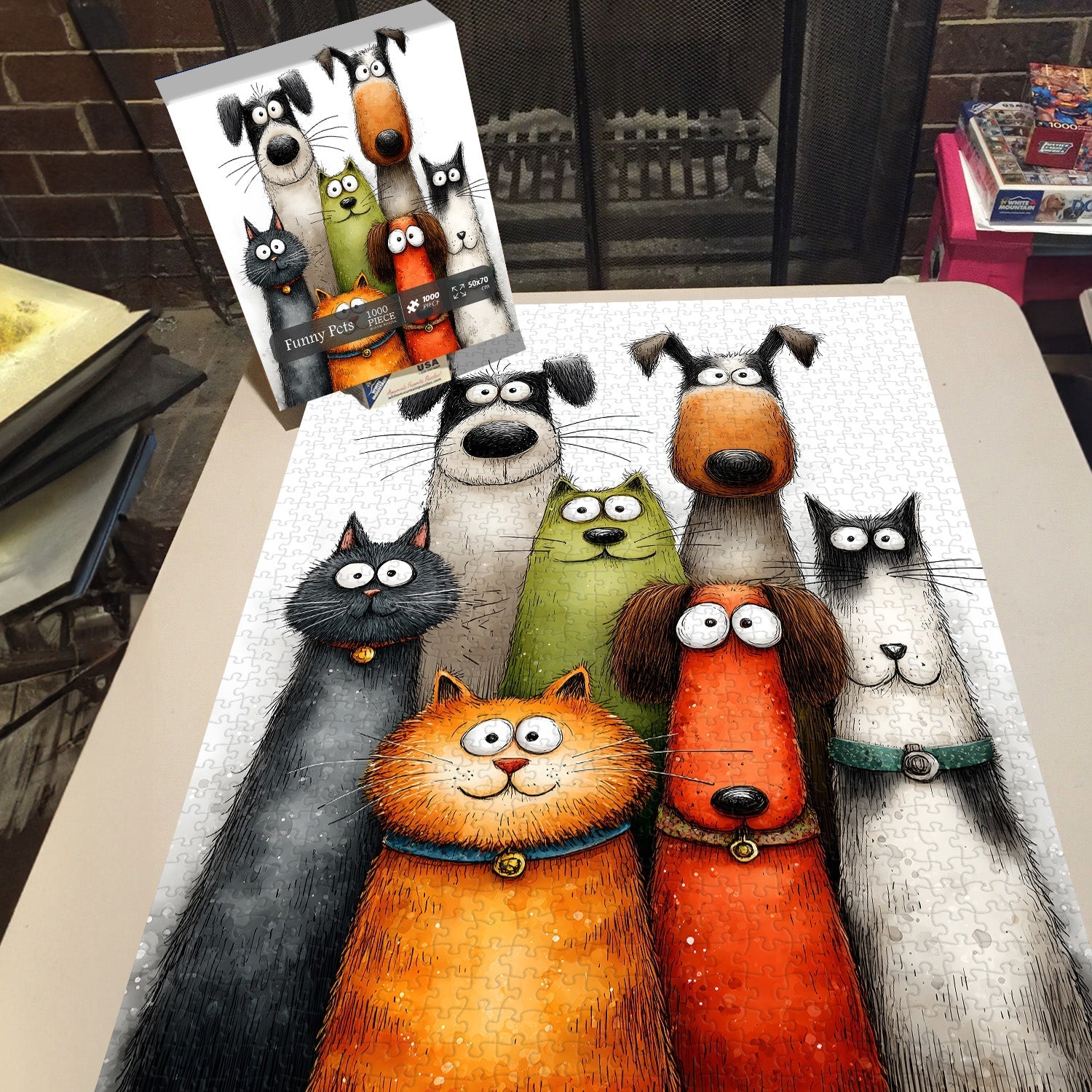 Funny Pets Jigsaw Puzzle 1000 Pieces