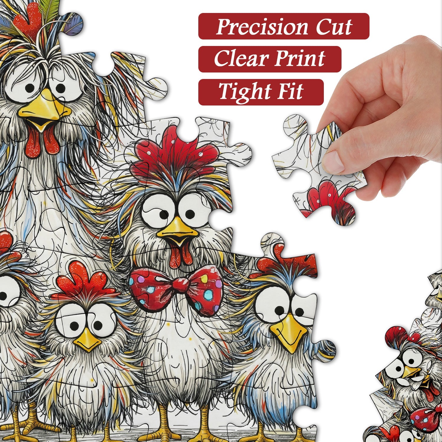 The Scruffy Chicks Jigsaw Puzzle 1000 Pieces