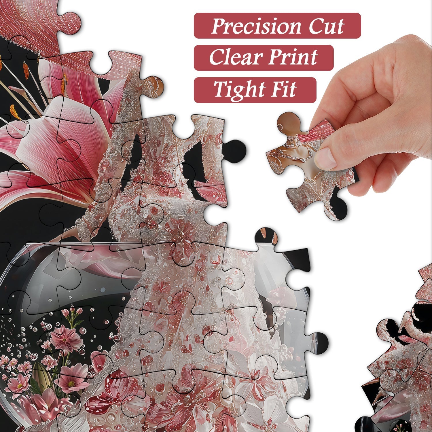 Blush Lily Jigsaw Puzzle 1000 Pieces