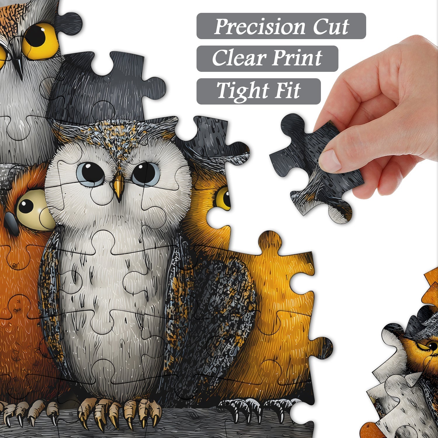 Whimsical Owls Jigsaw Puzzle 1000 Pieces