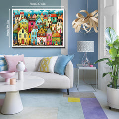 Colorful Town Jigsaw Puzzle 1000 Pieces