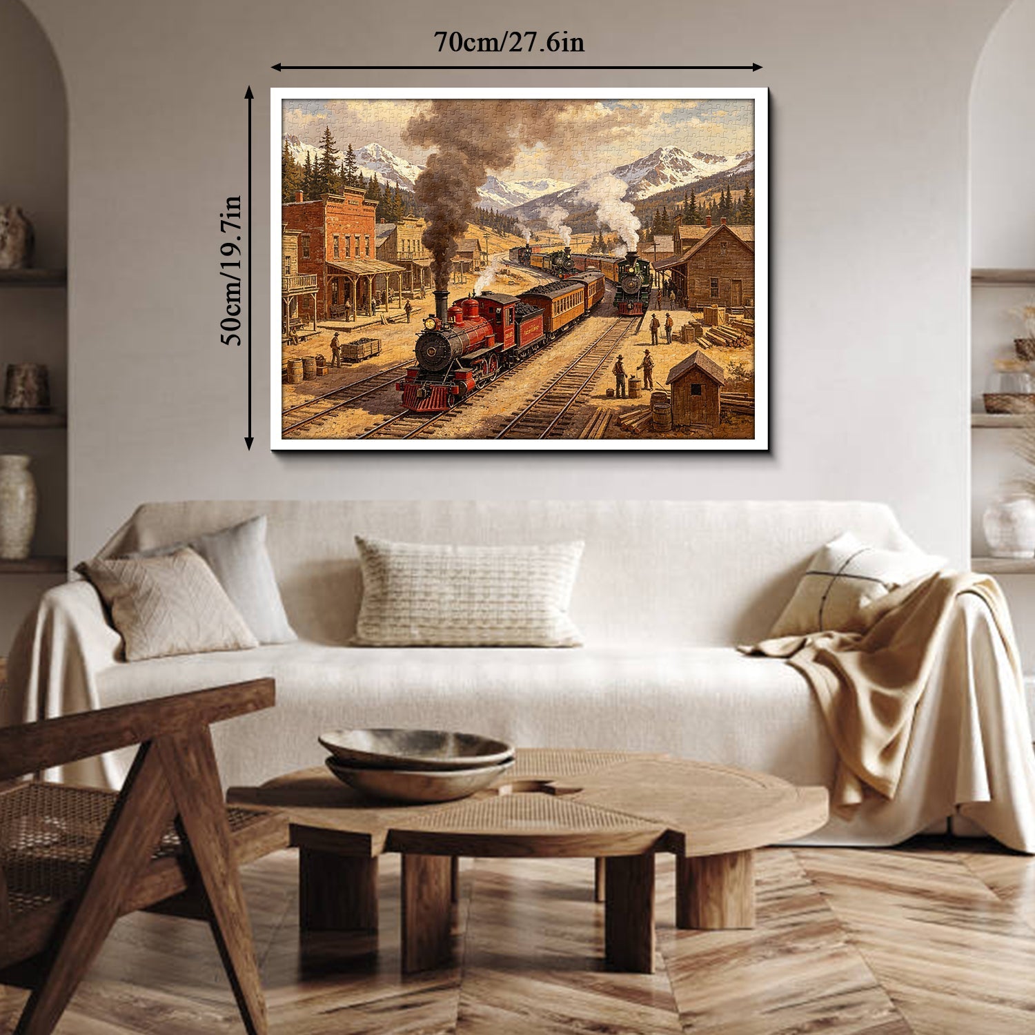 Trains of the Gold Rush Jigsaw Puzzle 1000 Pieces