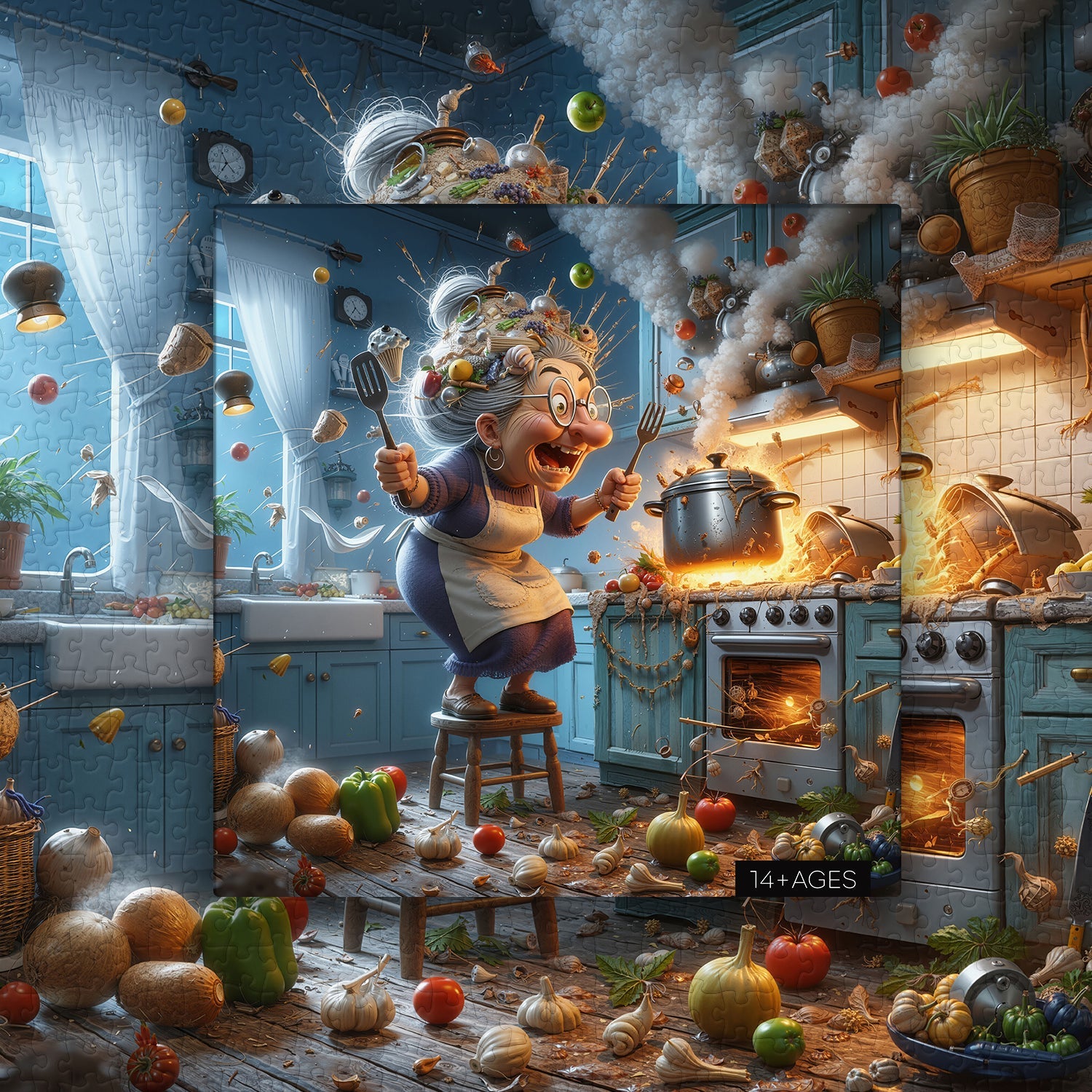 Grandma's Culinary Storm Jigsaw Puzzle 1000 Pieces