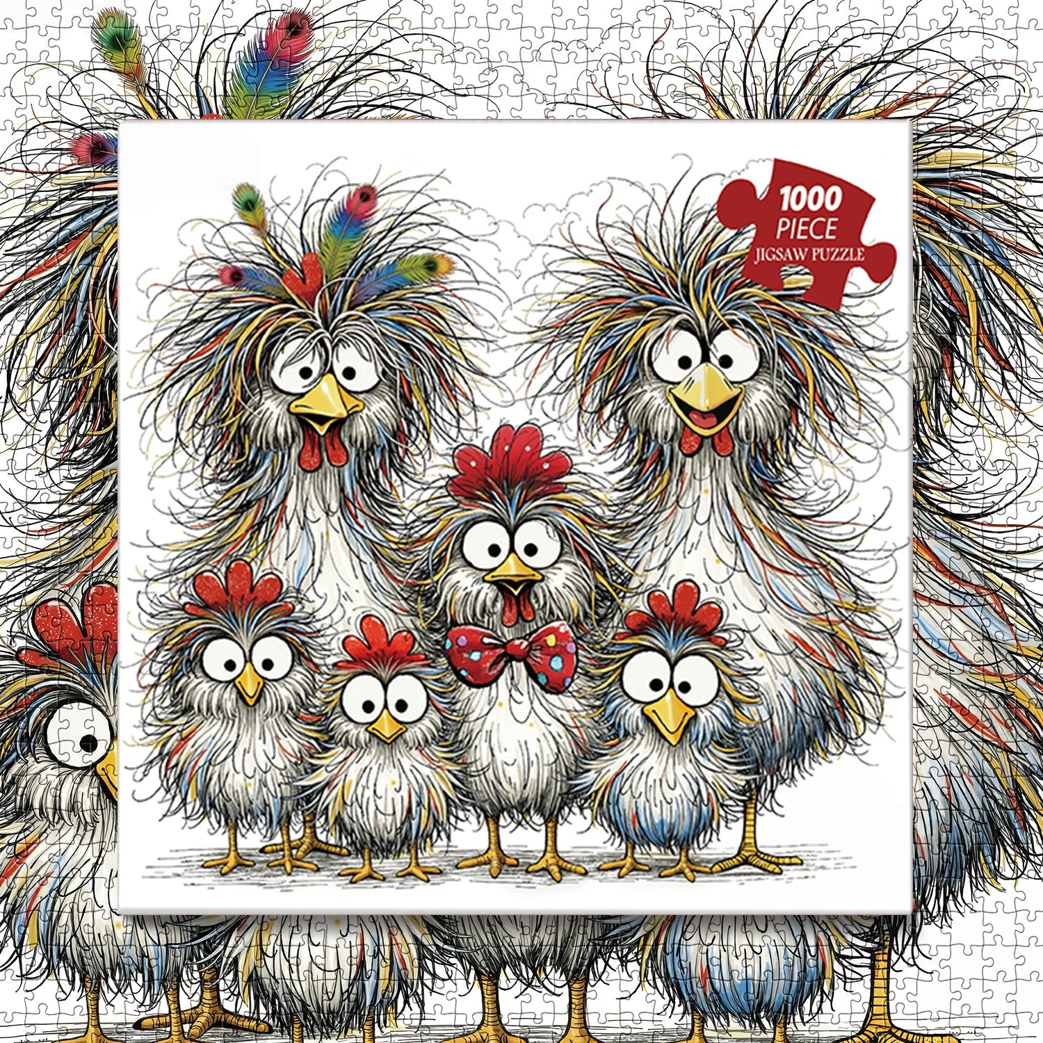 The Scruffy Chicks Jigsaw Puzzle 1000 Pieces
