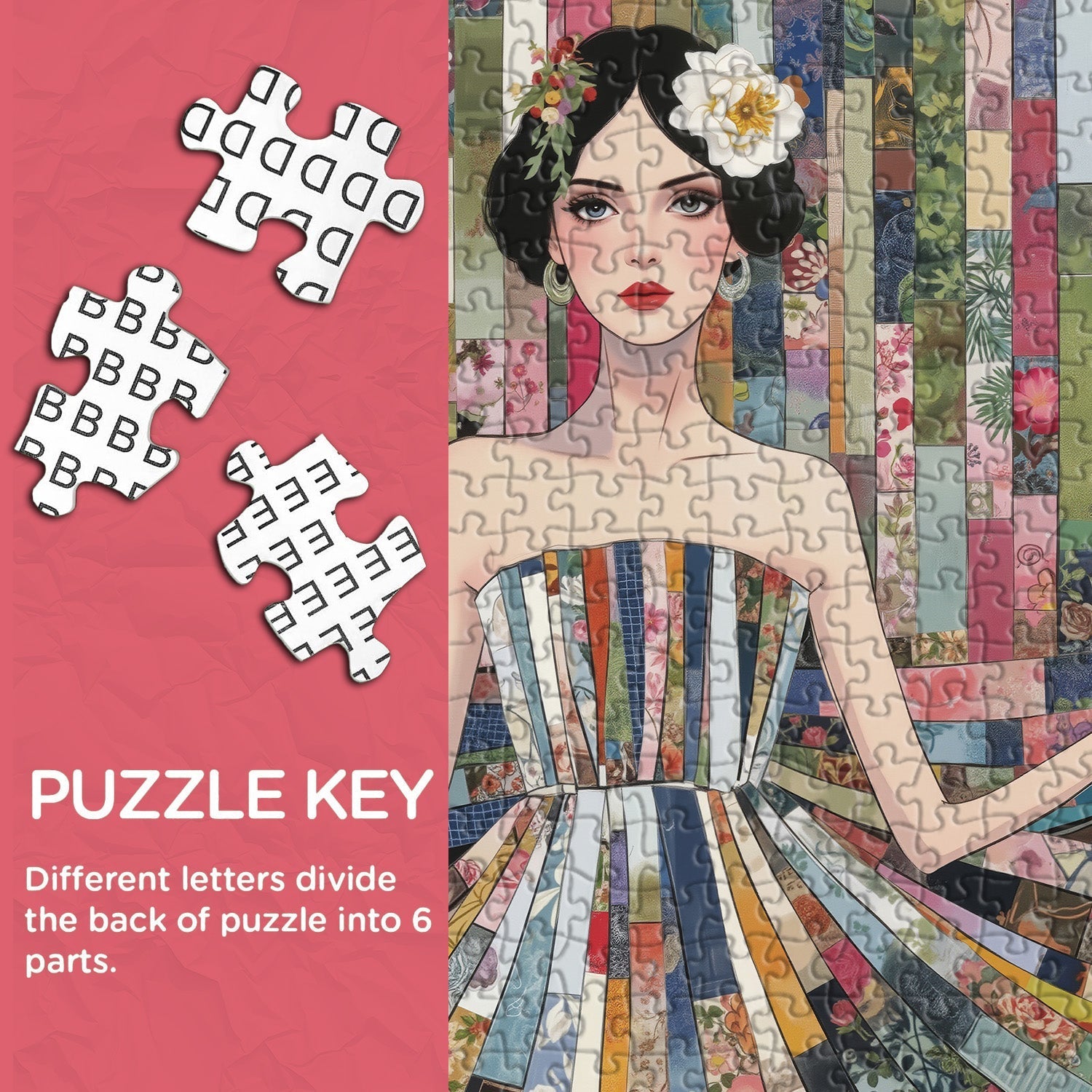 Patchwork Girl Jigsaw Puzzle 1000 Pieces