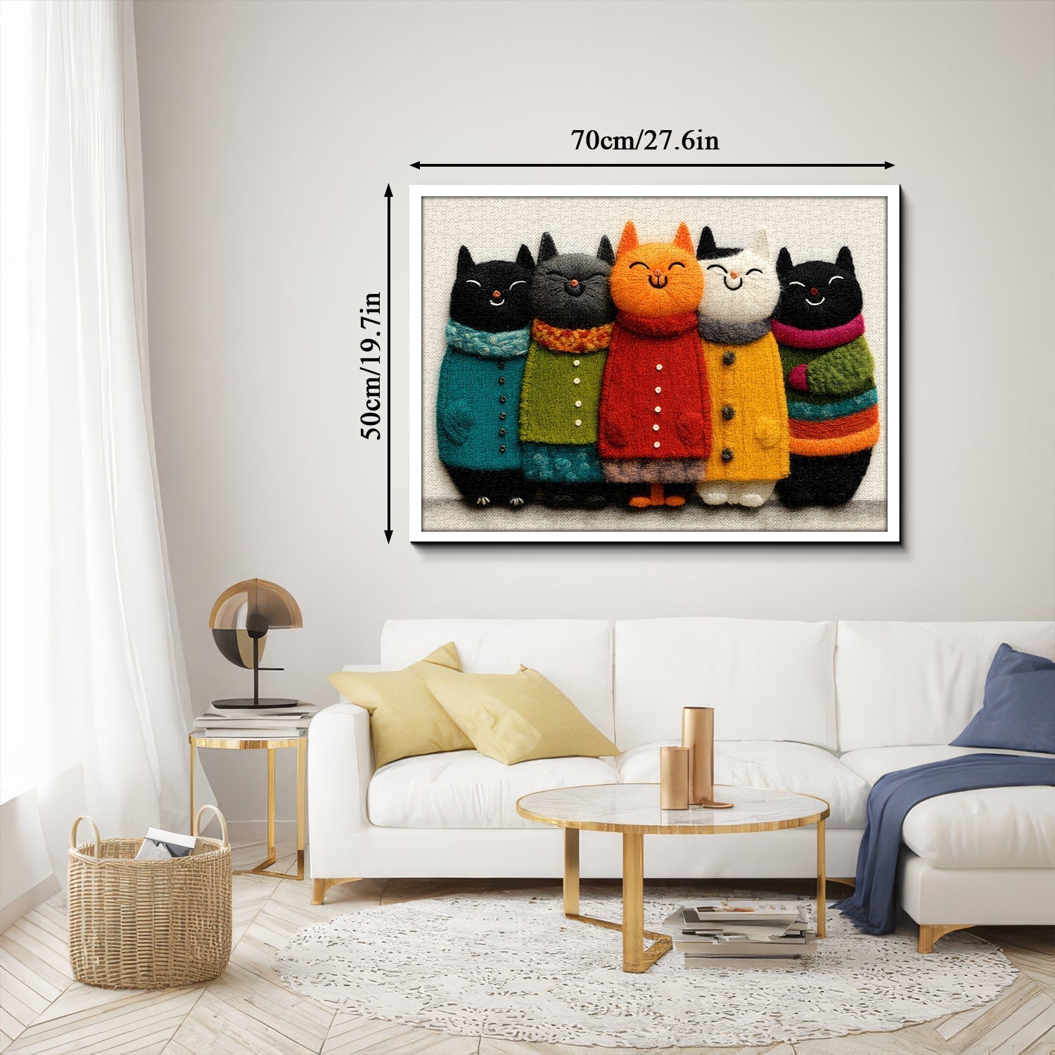Cozy Cat Jigsaw Puzzle 1000 Pieces