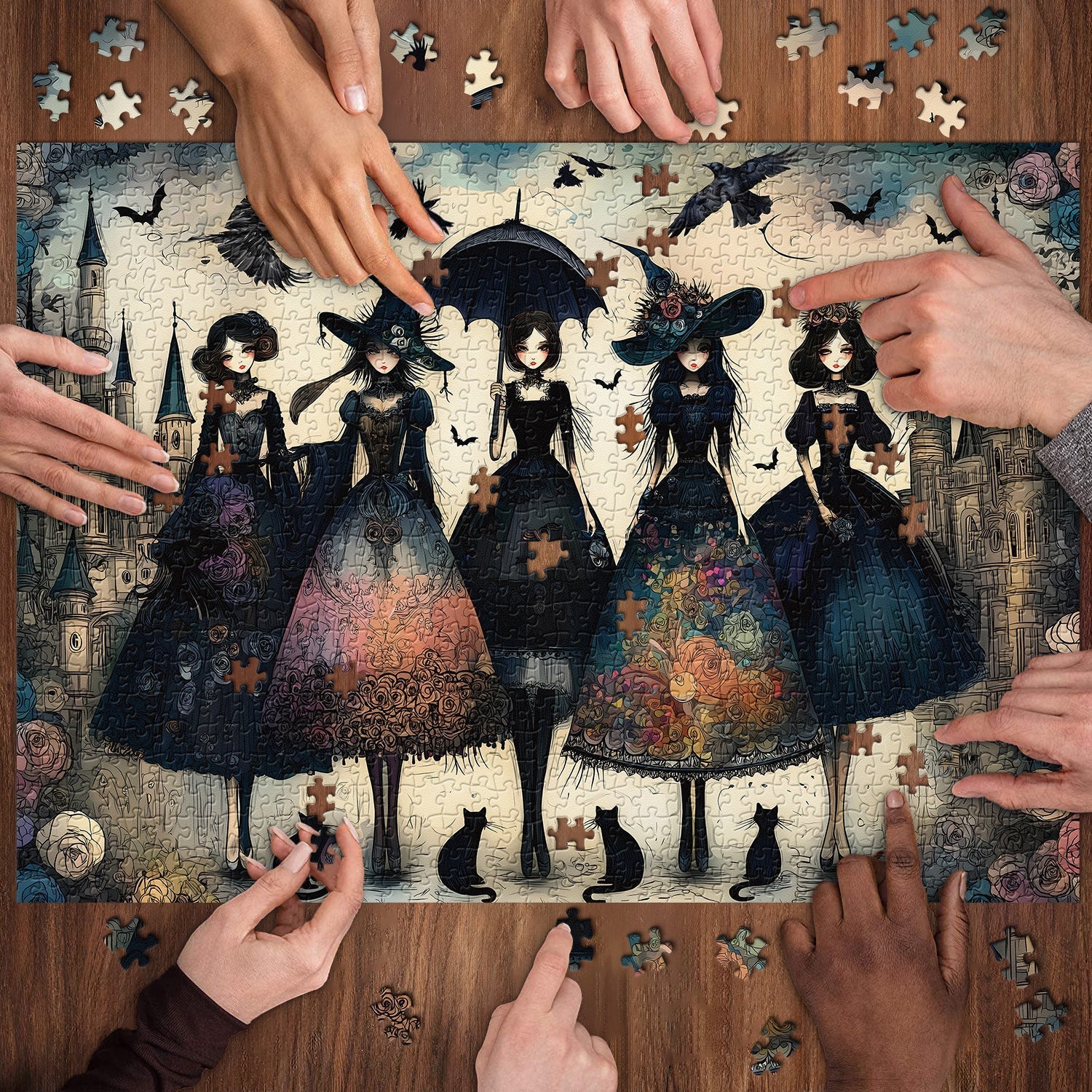 Midnight GirlsJigsaw Puzzle 1000 Pieces
