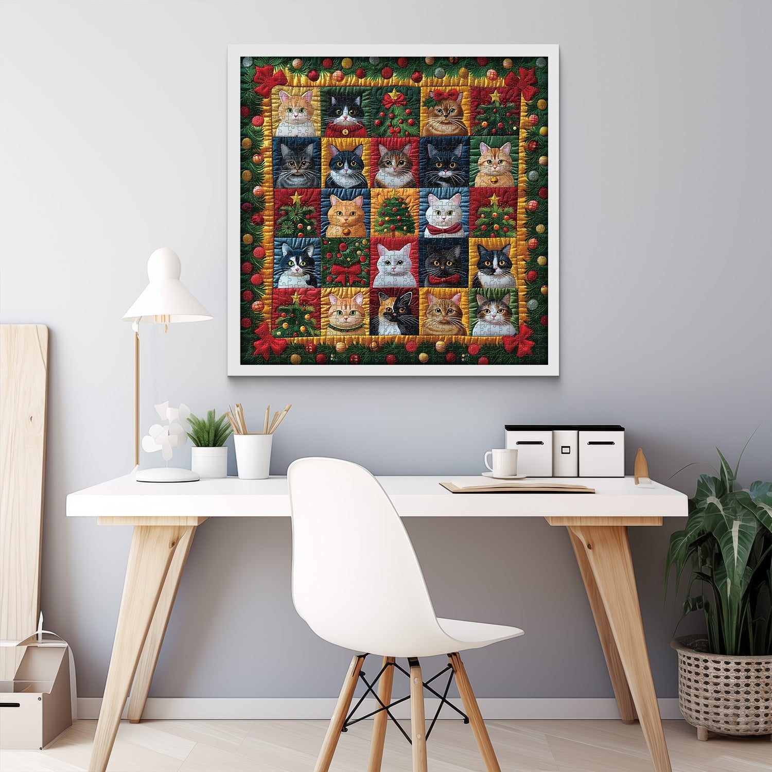Christmas Cats Jigsaw Puzzle 1000 Piece