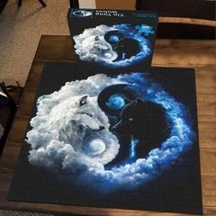 Yin Yang Wolves Jigsaw Puzzle 1000 Pieces