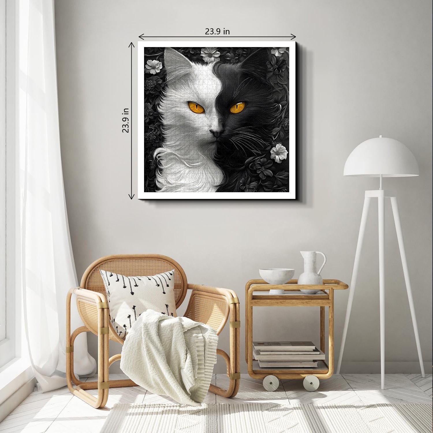 Yin Yang Cat Jigsaw Puzzle 1000 Pieces