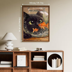 Cat and Goldfish Jigsaw Puzzle 1000 Pieces