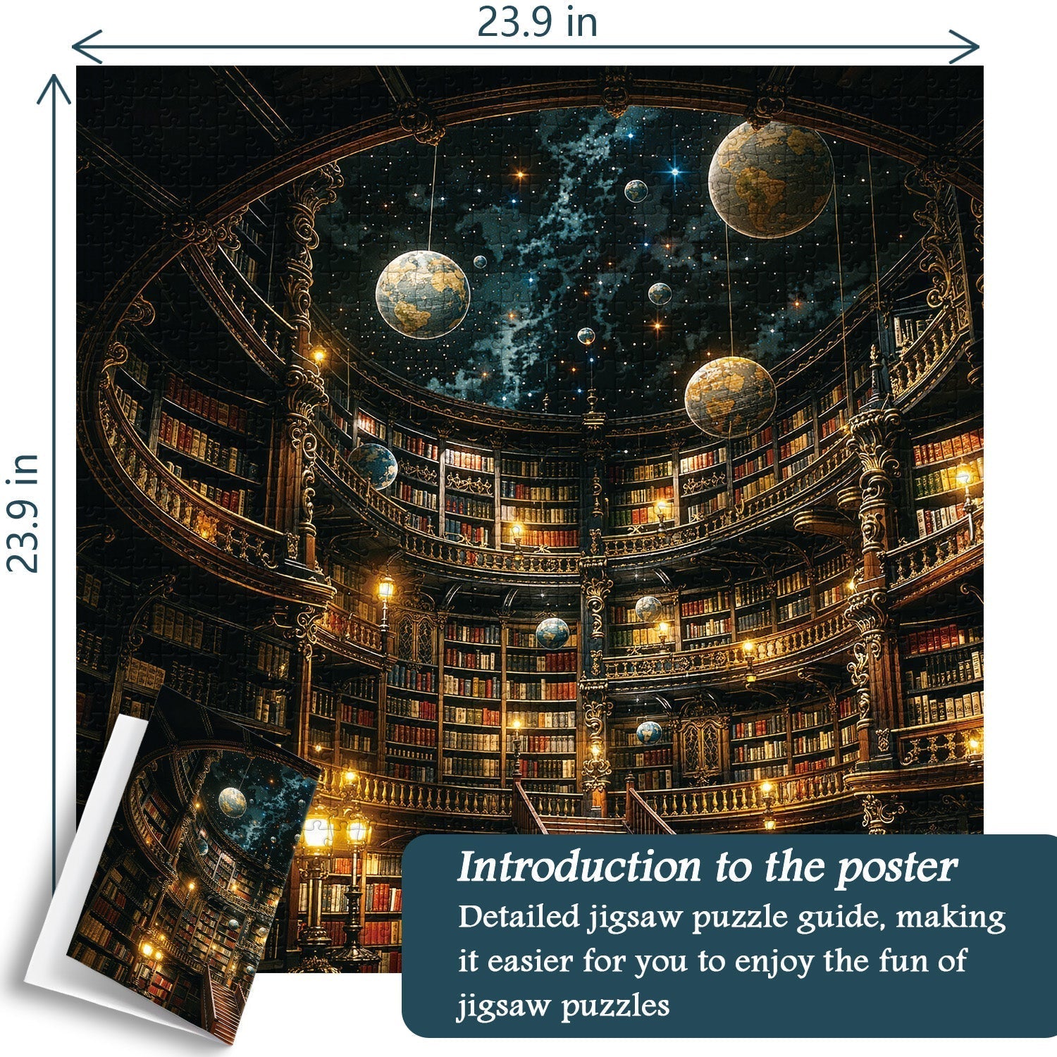 Cosmic Library Jigsaw Puzzle 1000 Pieces