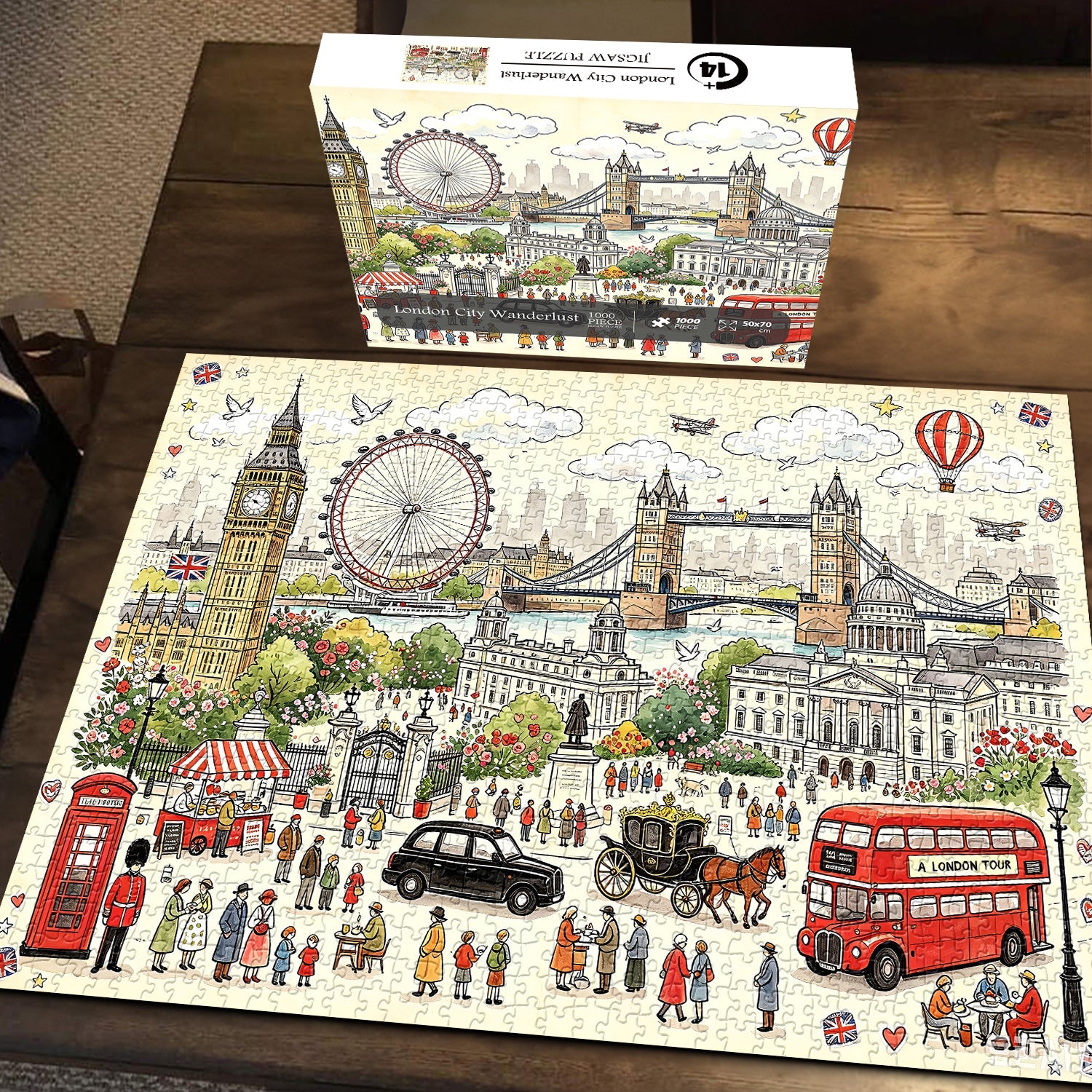 London City Wanderlust Jigsaw Puzzle 1000 Piece