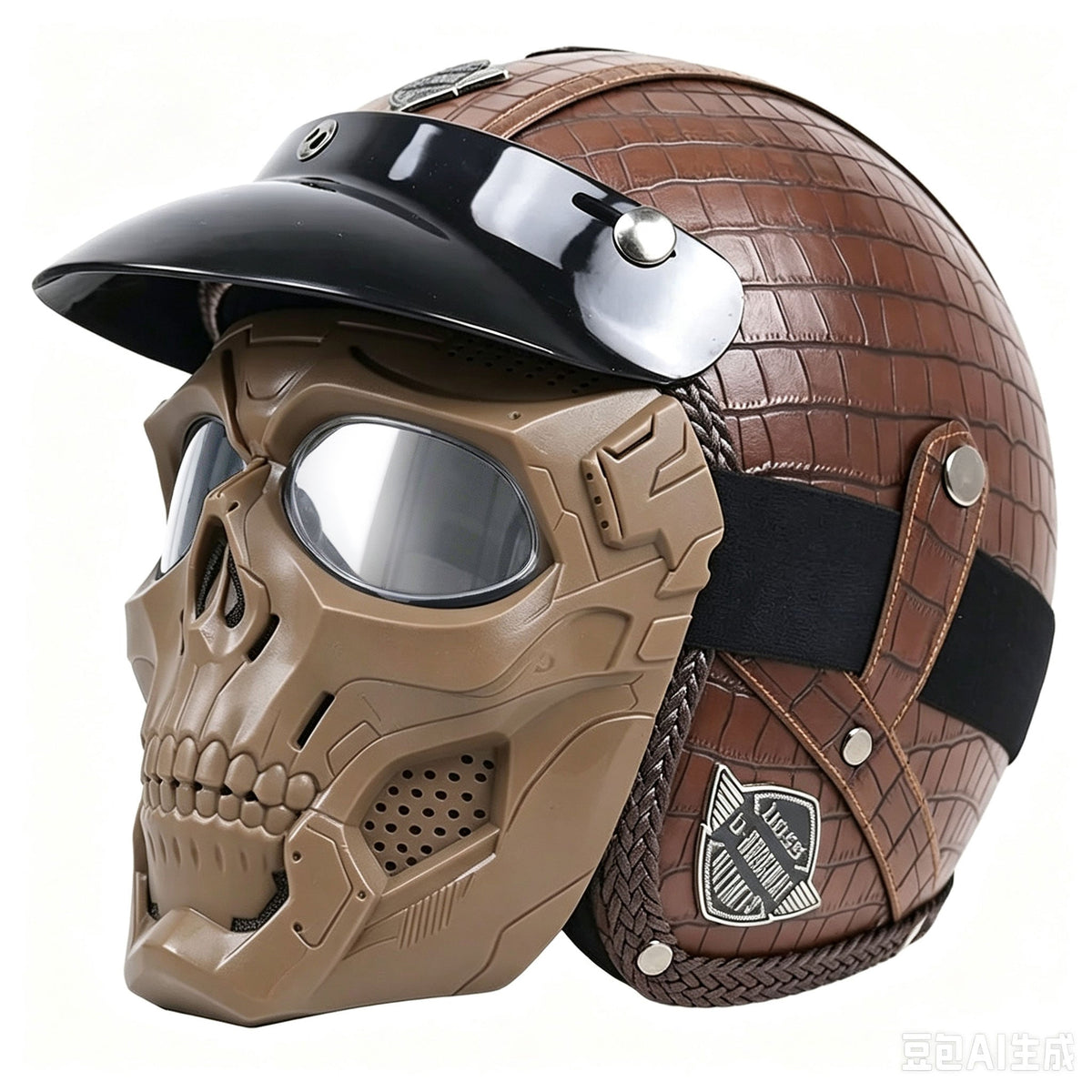 Retro jet motorcycle 3/4 riding helmet-I146
