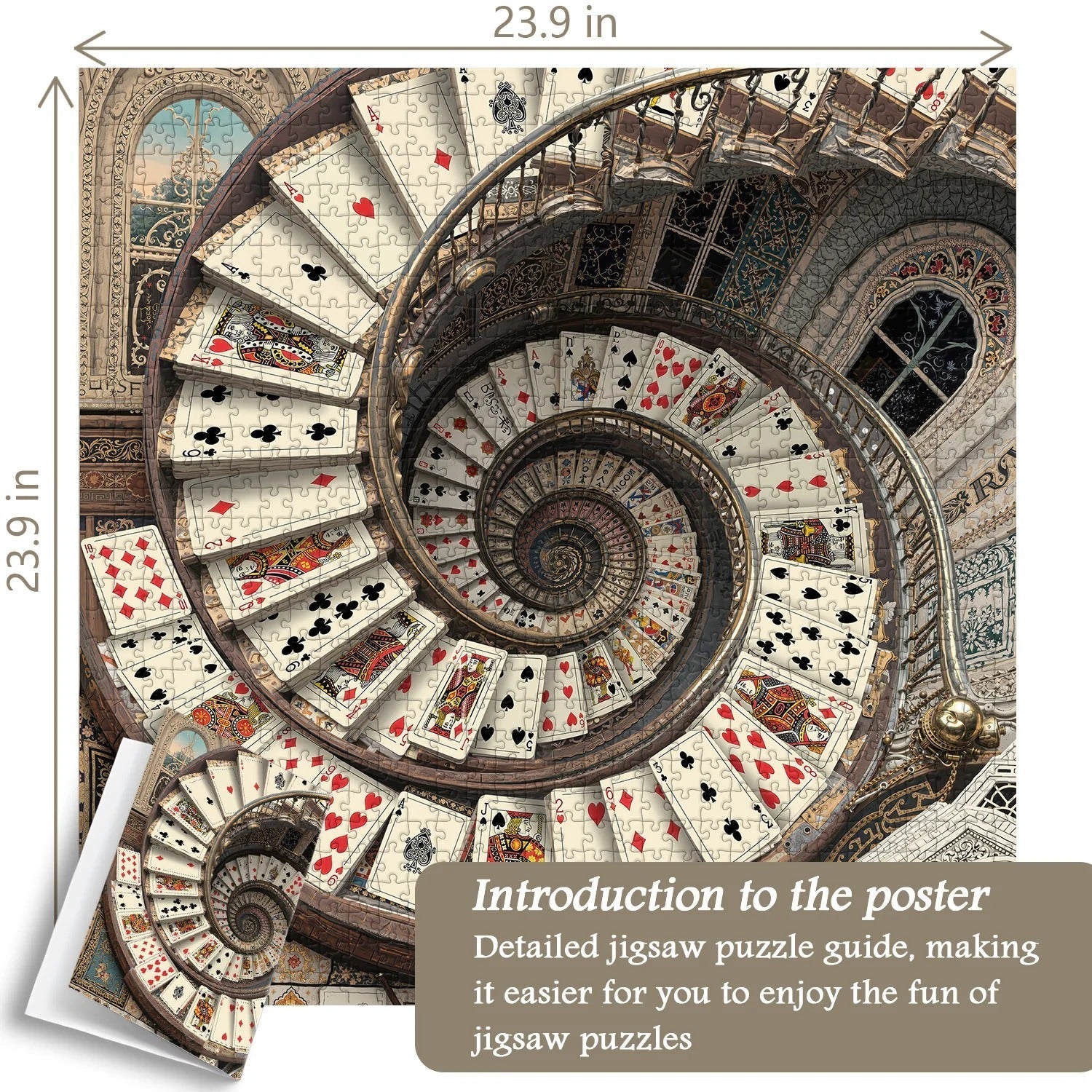 Card Spiral Staircase Jigsaw Puzzles 1000 Pieces