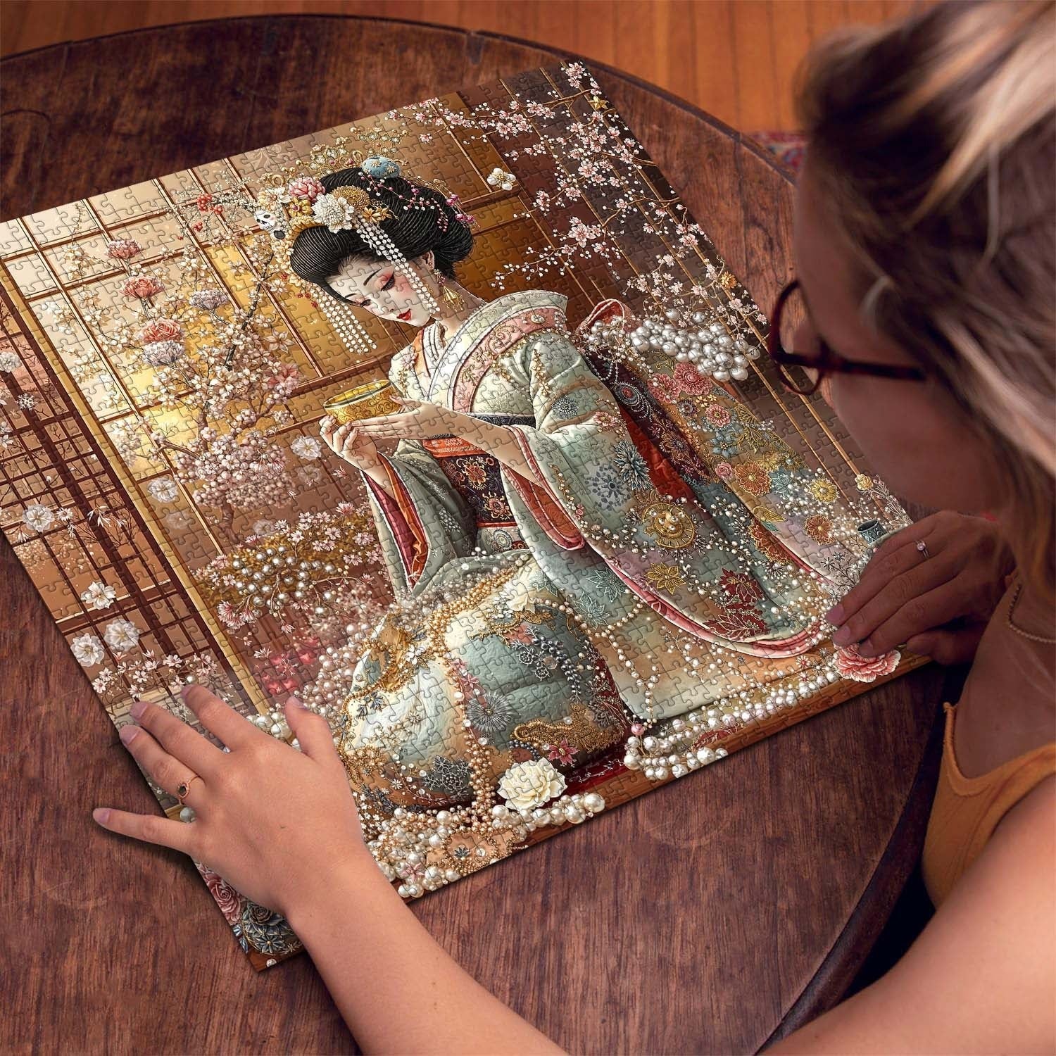 Elegant Geisha Jigsaw Puzzle 1000 Pieces