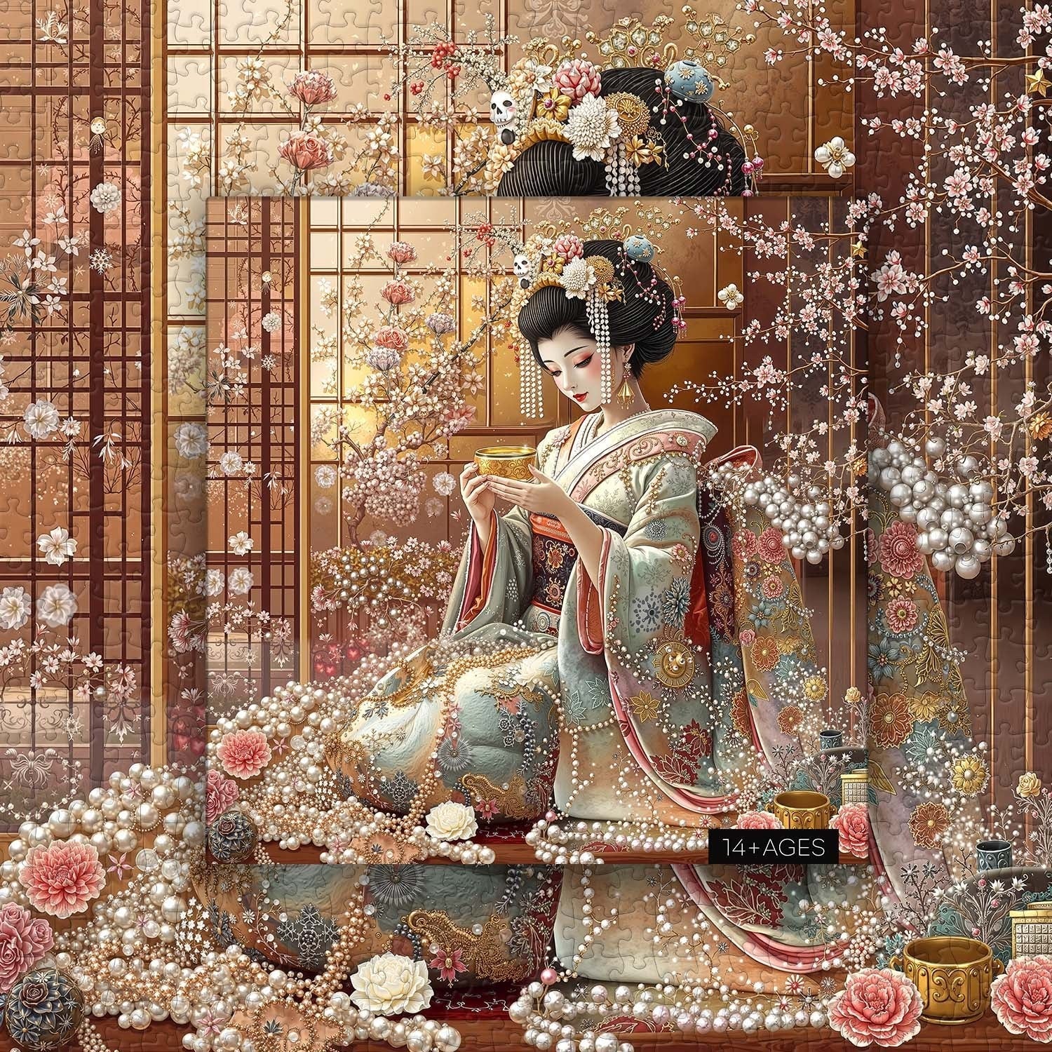 Elegant Geisha Jigsaw Puzzle 1000 Pieces