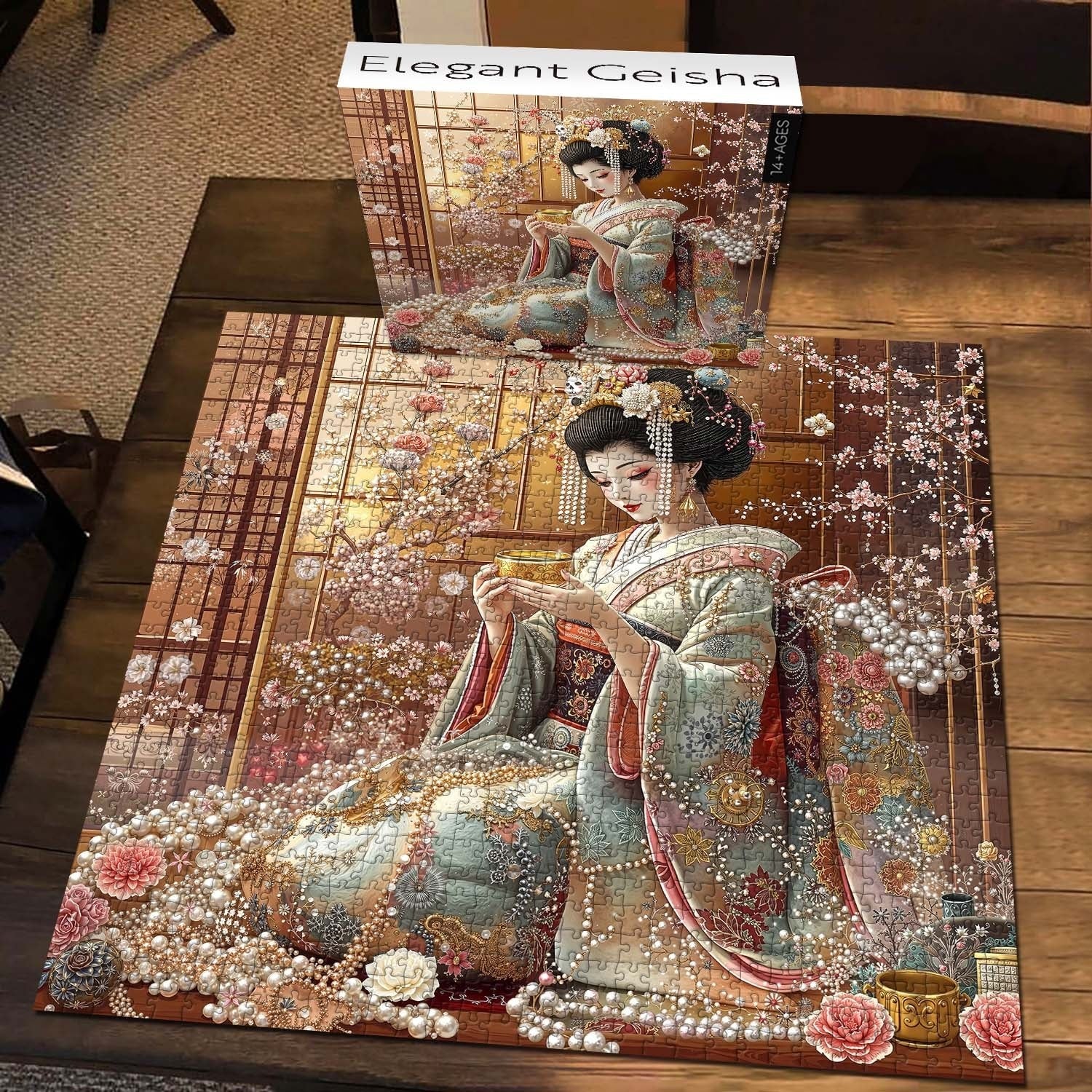 Elegant Geisha Jigsaw Puzzle 1000 Pieces